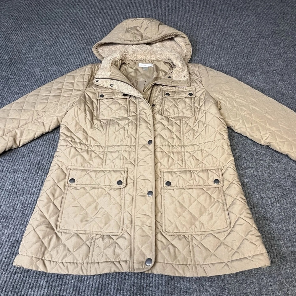 Christopher and Banks Quilted Hooded Jacket Medium